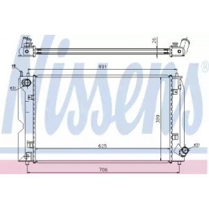 Радіатор охолодження двигуна AS00053764 на TOYOTA COROLLA (E12 EUR) 2002-2007