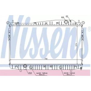 Радіатор охолодження двигуна AS07309410 на CHEVROLET EPICA 2006-2011