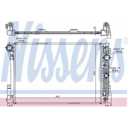 Радіатор охолодження двигуна AS00060010 на MERCEDES 204 (C-CLASS) 2007-2011
