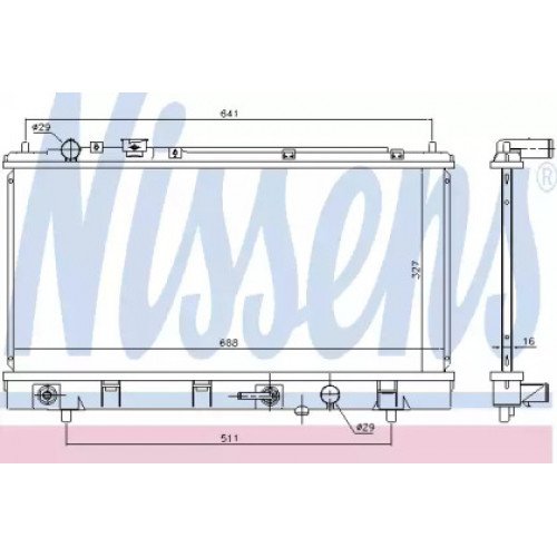 Радиатор охлаждения двигателя AS00054379 на MAZDA 323 F/S (BJ) 2001-2003