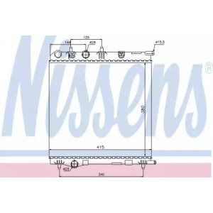 Радіатор охолодження двигуна AS07312801 на PEUGEOT 207 2006-2012