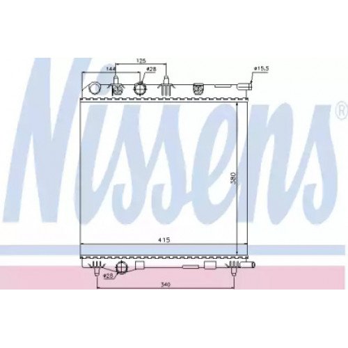 Радіатор охолодження двигуна AS07312801 на PEUGEOT 208 2012-2019