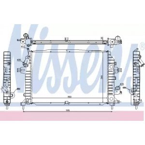 Радиатор охлаждения двигателя AS07306243 на OPEL ASTRA H 2003-2014