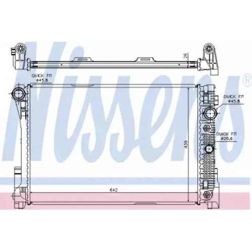 Радиатор охлаждения двигателя AS07339917 на MERCEDES 212 (E-CLASS) 2009-2012