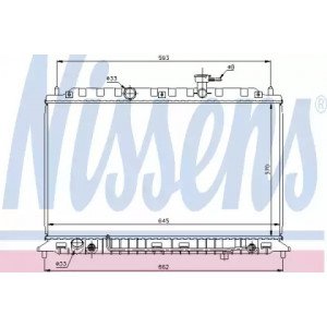 Радіатор охолодження двигуна AS00060113 на KIA RIO 2006-2011