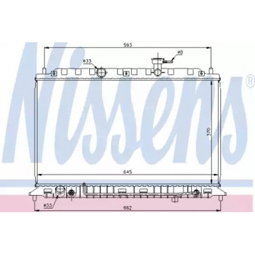 Радіатор охолодження двигуна AS00060113 на KIA RIO 2006-2011