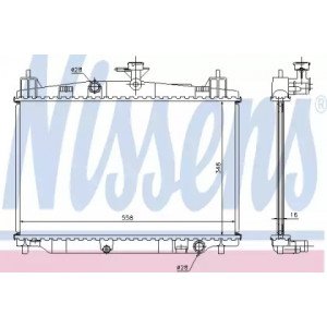 Радиатор охлаждения двигателя AS00054344 на MAZDA 2 (DE) 2007-2011