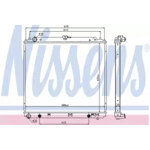 Радиатор охлаждения двигателя AS07309464 на NISSAN NAVARA 2005-2013