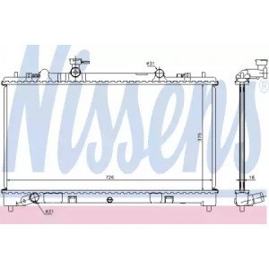 Радіатор охолодження двигуна AS07321332 на MAZDA 6 (GH) 2008-2010