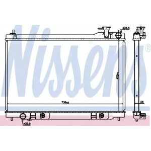 Радіатор охолодження двигуна AS00060117 на INFINITI FX35/45 2003-2008