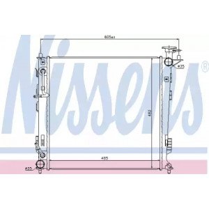 Радиатор охлаждения двигателя AS00060149 на HYUNDAI ix35 2010-2015