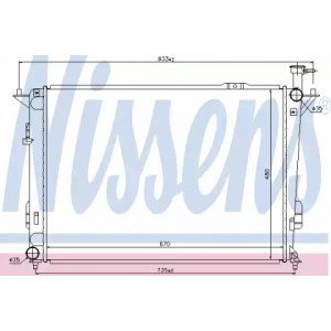 Радиатор охлаждения двигателя AS00054414 на HYUNDAI SANTA FE II 2009-2012