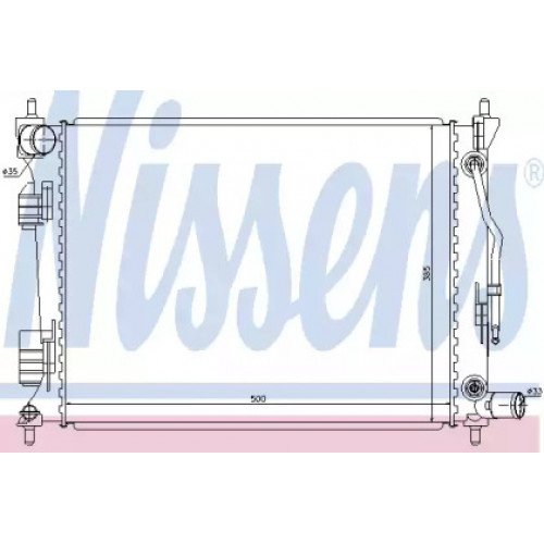 Радиатор охлаждения двигателя AS00054446 на HYUNDAI i20 2009-2012
