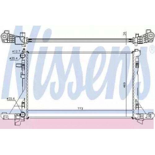 Радиатор охлаждения двигателя AS07315075 на NISSAN NV400 2010-