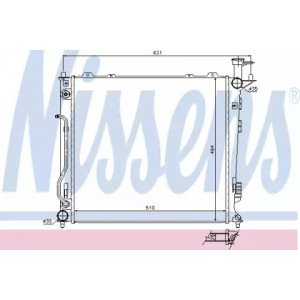 Радіатор охолодження двигуна AS07326292 на KIA SORENTO 2010-2013