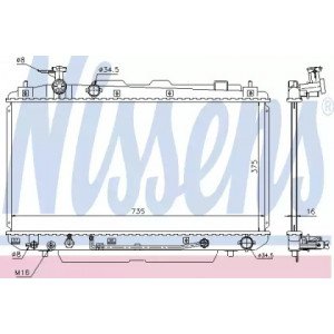 Радіатор охолодження двигуна AS00059797 на TOYOTA RAV4 2001-2006
