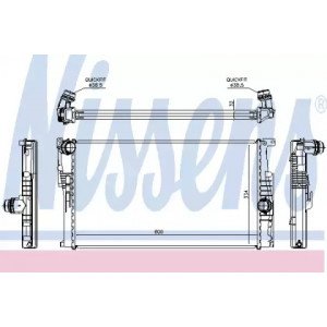 Радіатор охолодження двигуна AS00060256 на BMW 4 (F32/33/36/82) 2013-2020