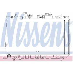 Радіатор охолодження двигуна AS07314450 на HYUNDAI COUPE 2006-2009