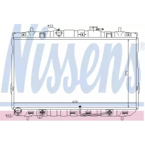 Радіатор охолодження двигуна AS00054624 на HYUNDAI COUPE 2006-2009