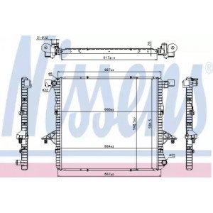 Радиатор охлаждения двигателя AS00053757 на VOLKSWAGEN AMAROK 2010-