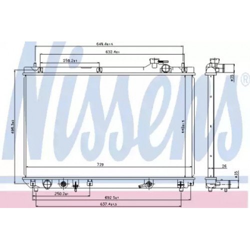 Радіатор охолодження двигуна AS00054331 на LEXUS RX 1999-2003