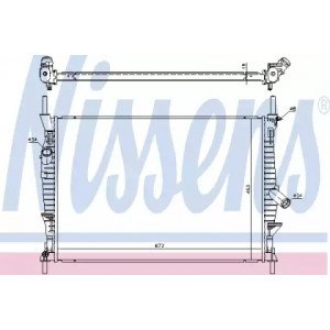 Радіатор охолодження двигуна AS00054547 на FORD TRANSIT CONNECT / TOURNEO 2010-2013