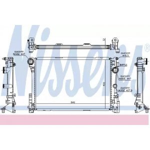 Радіатор охолодження двигуна AS00060012 на MERCEDES 204 (C-CLASS) 2007-2011