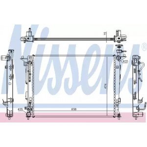 Радіатор охолодження двигуна AS00054318 на KIA SPORTAGE (SL) 2010-2015