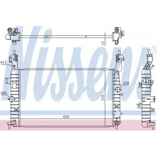 Радіатор охолодження двигуна AS07300698 на OPEL MERIVA 2003-2010