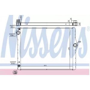 Радіатор охолодження двигуна AS00054799 на BMW 7 (F01) 2008-2015