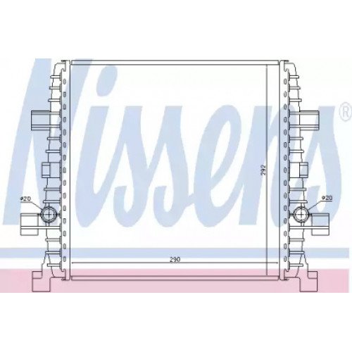Радіатор охолодження двигуна AS00054900 на AUDI Q7 2010-2015
