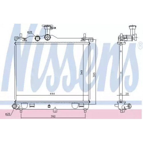 Радіатор охолодження двигуна AS07321574 на HYUNDAI i10 2010-2014