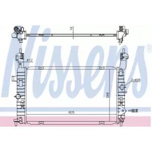 Радиатор охлаждения двигателя AS07332966 на OPEL MERIVA 2003-2010