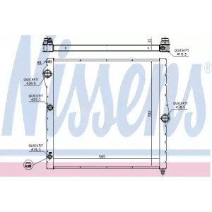 Радиатор охлаждения двигателя AS00060231 на BMW X6 (E71) 2008-2014