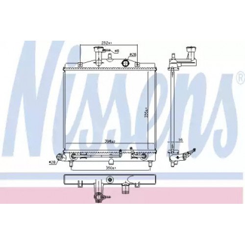 Радіатор охолодження двигуна AS00060102 на KIA PICANTO 2008-2011