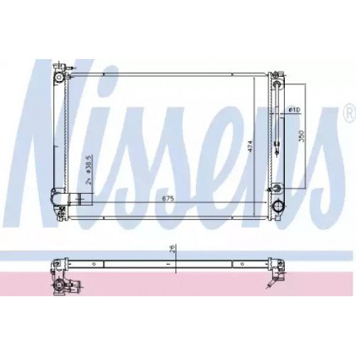 Радиатор охлаждения двигателя AS00054336 на LEXUS RX 2004-2008