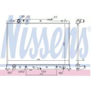 Радиатор охлаждения двигателя AS00059935 на MAZDA CX9 2008-2012
