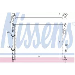 Радіатор охолодження двигуна AS07324275 на NISSAN QASHQAI 2006-2009