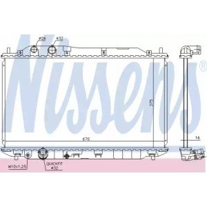 Радіатор охолодження двигуна AS07317062 на HONDA CIVIC 8 2006-2011