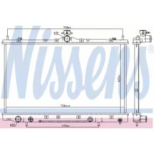 Радіатор охолодження двигуна AS00054092 на MITSUBISHI GRANDIS 2003-2011