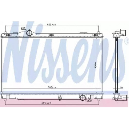 Радіатор охолодження двигуна AS07308455 на LEXUS GS 2005-2012