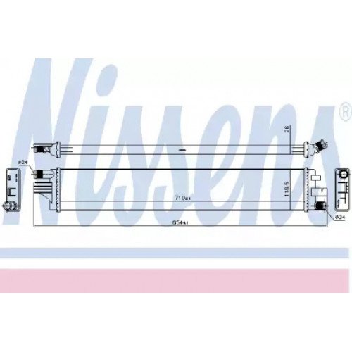 Радиатор охлаждения двигателя AS00054159 на NISSAN NV400 2010-