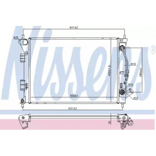 Радиатор охлаждения двигателя AS07334298 на RENAULT KOLEOS 2008-2011