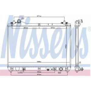 Радиатор охлаждения двигателя AS00059833 на SUZUKI VITARA GRAND 2006-2012