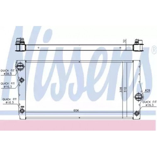 Радиатор охлаждения двигателя AS00054798 на BMW 7 (F01) 2008-2015