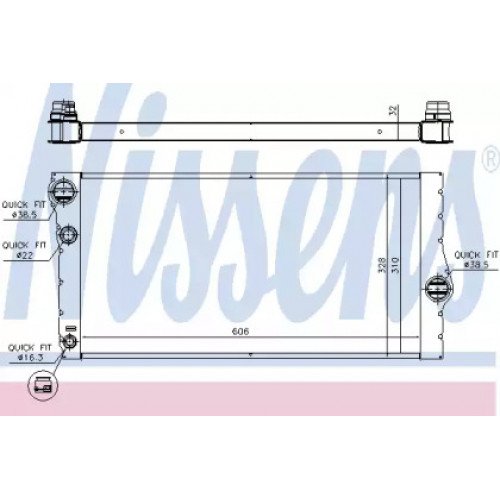 Радіатор охолодження двигуна AS07314657 на BMW 7 (F01) 2008-2015