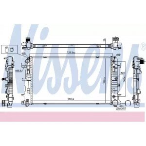Радиатор охлаждения двигателя AS07302274 на MERCEDES SPRINTER 2006-2013