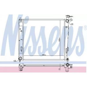 Радиатор охлаждения двигателя AS00060148 на HYUNDAI ix35 2010-2015