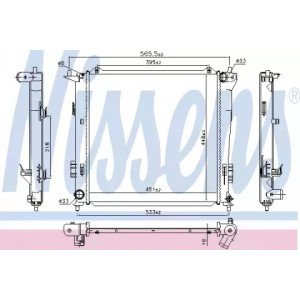 Радиатор охлаждения двигателя AS00054462 на KIA CEED 2007-2009