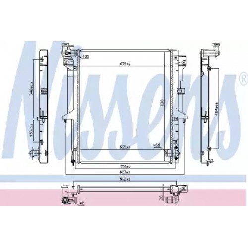 Радиатор охлаждения двигателя AS07323141 на MITSUBISHI L200 2005-2015